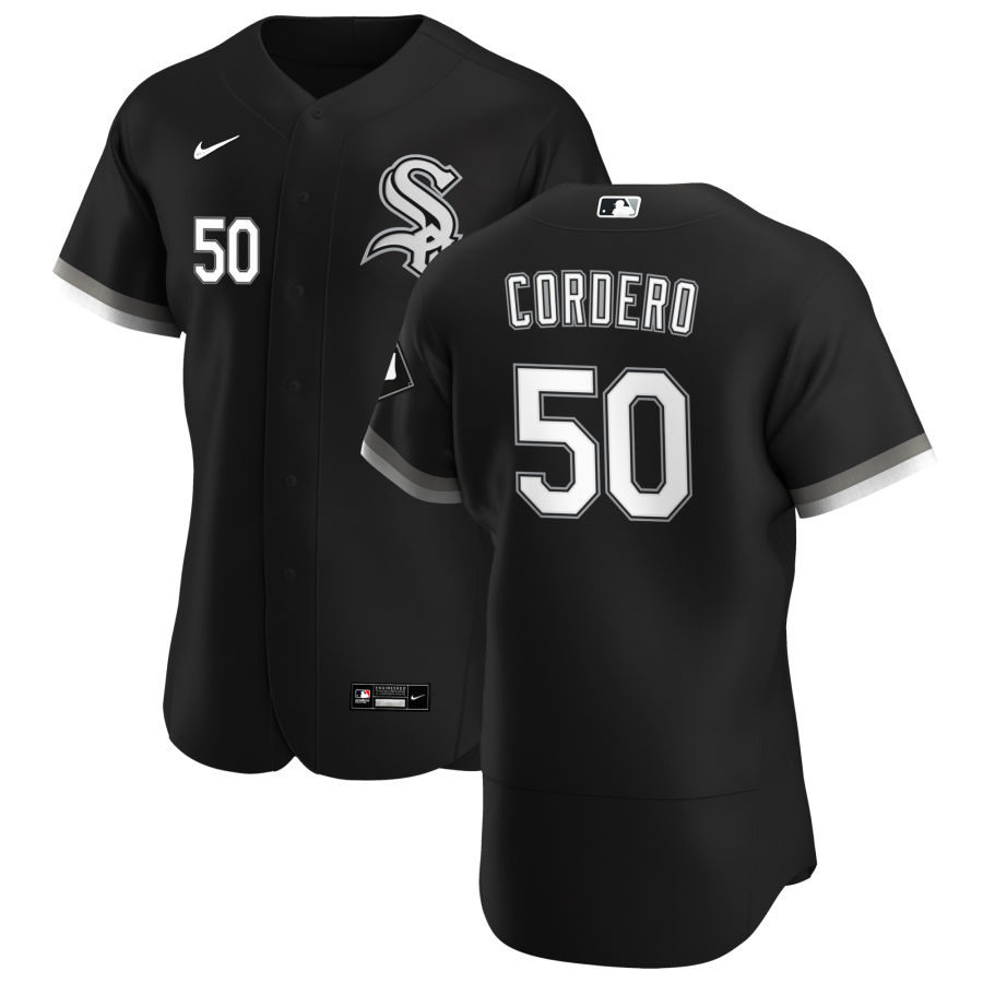 Chicago White Sox #50 Jimmy Cordero Men Nike Black Alternate 2020 Authentic Player MLB Jersey->chicago white sox->MLB Jersey